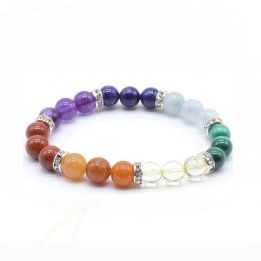 Pulsera 8mm 7 Chakras Premium 3 mezcla